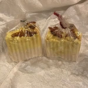2 Organic orange scented handmade soaps